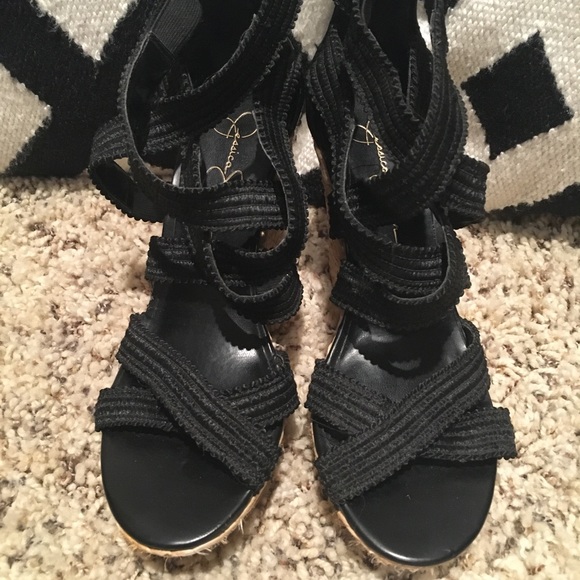 Black Jessica Simpson Wedges - Picture 8 of 8